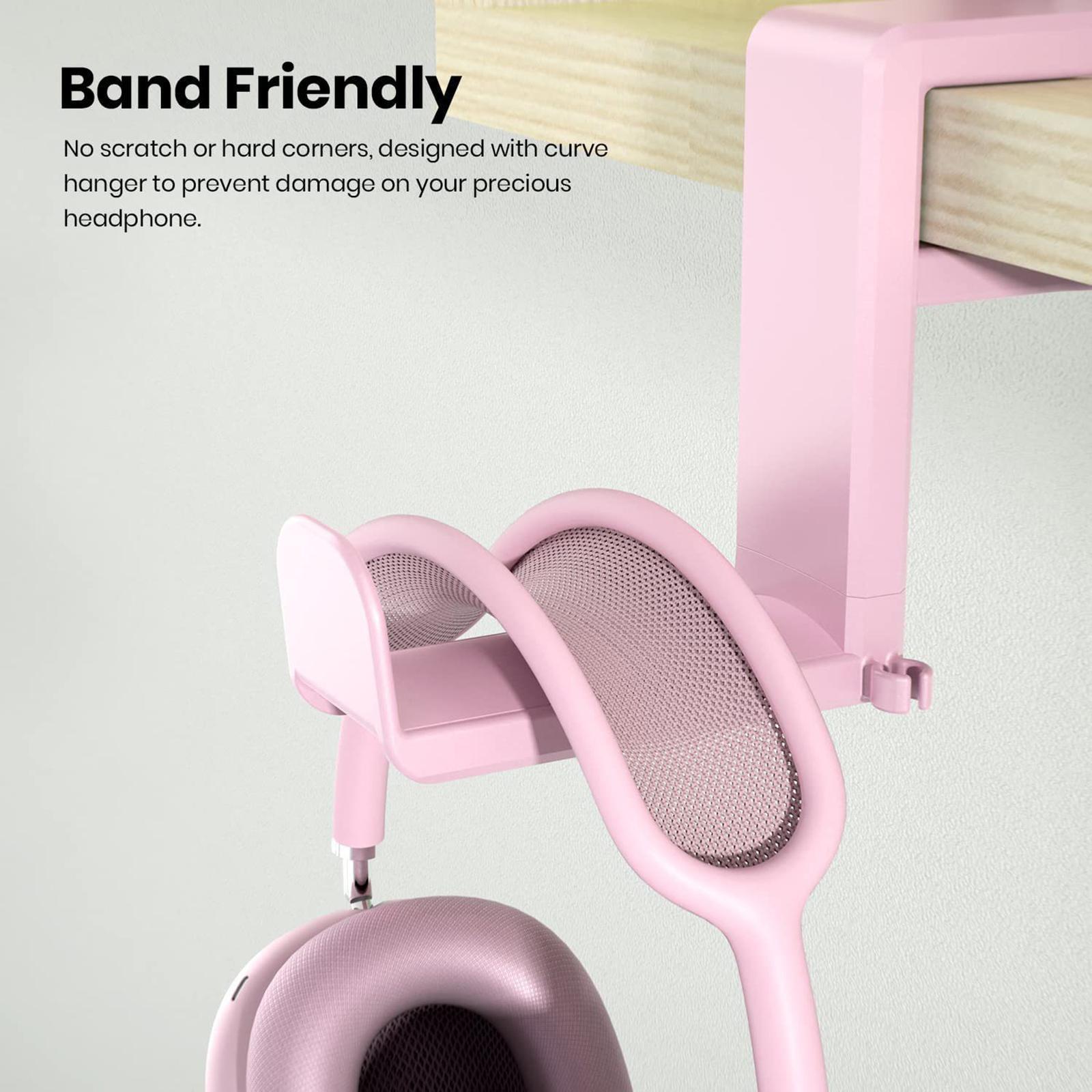 Headset Hook Holder Headphone Stand under Desk Earphone Hook Hanger Mount Space Saving Universal PC Gaming Headset Hanger Headphone Holder