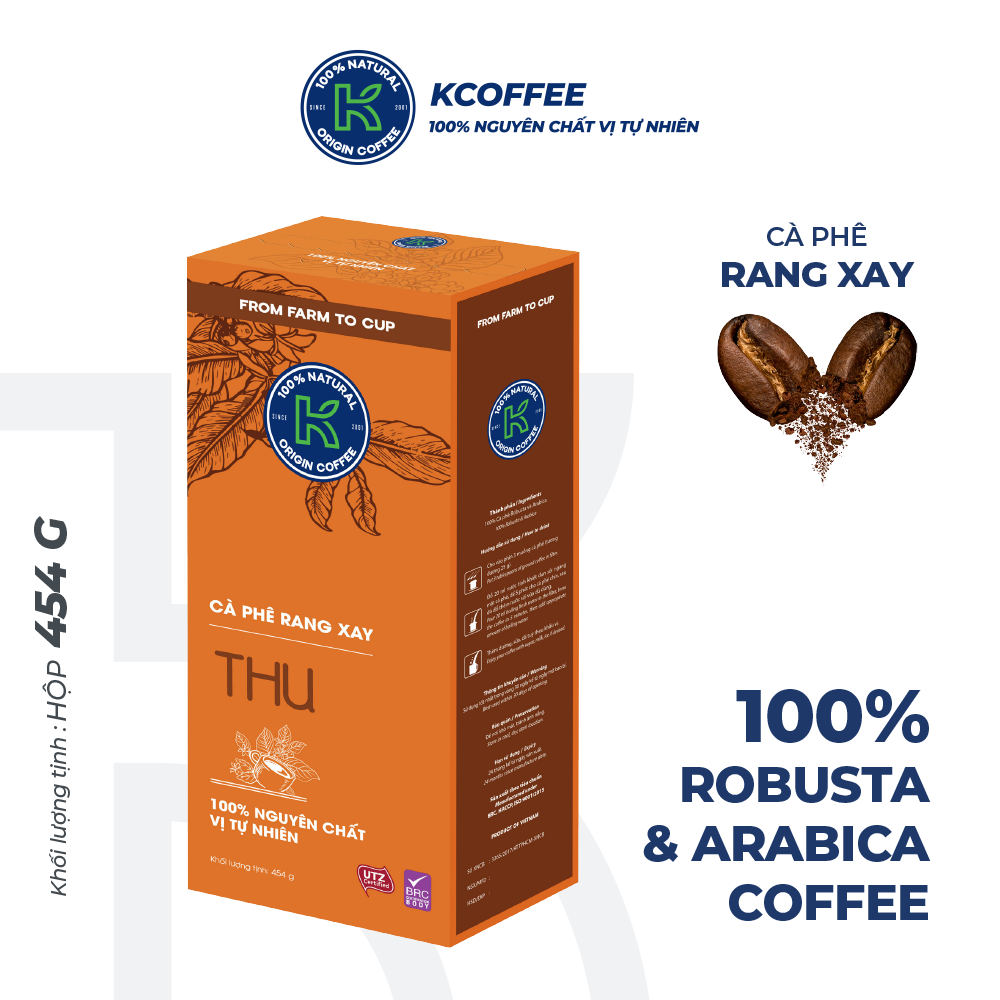 Cà Phê Rang Xay K Coffee Thu (454g / Hộp)