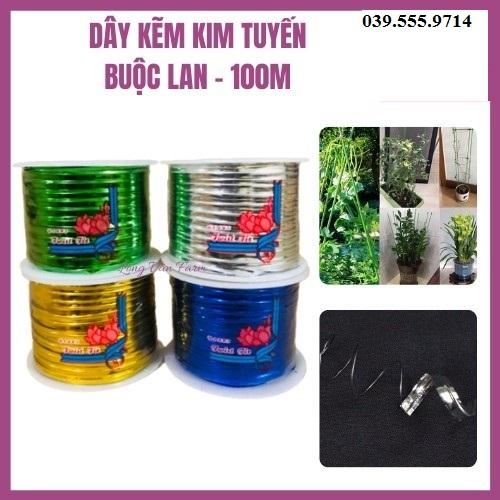 Dây kim tuyến cuộn nhỏ 100m - Chuyên dùng ghép cây cảnh, cực kì tiện lợi