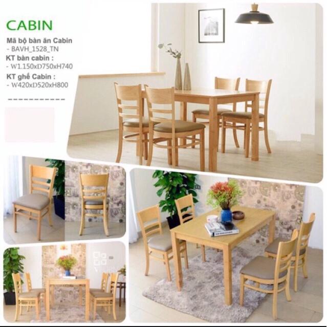 Bộ bàn ăn 4 ghế giá rẻ
