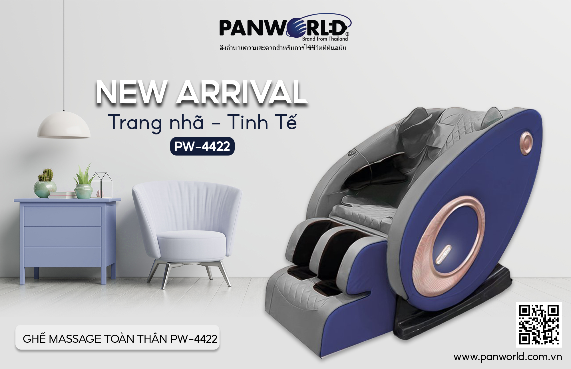 Ghế massage toàn thân Panworld PW-4422