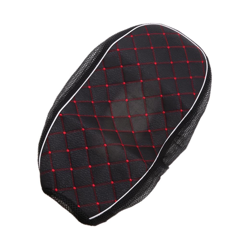 2X Black Motorcycle Electric Car Scooter Seat Cushion Protector