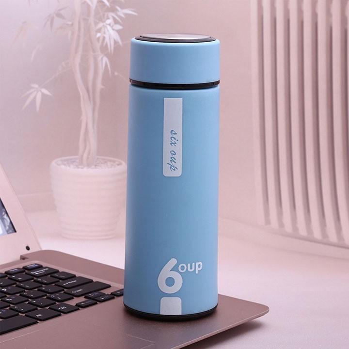 Bình Đựng Nước Giữ Nhiệt Đa Năng Bọc Nhựa Chống Nóng An Toàn Tiện Dụng 450Ml - Giao Màu Ngẫu Nhiên - Hàng Loại 1