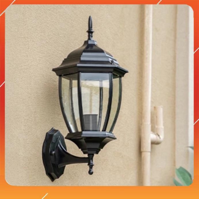 Đèn tường - đèn sân vườn - đèn cột cổng - đèn ngoài hiên - đèn chùa đen 6 cạnh TG031BK