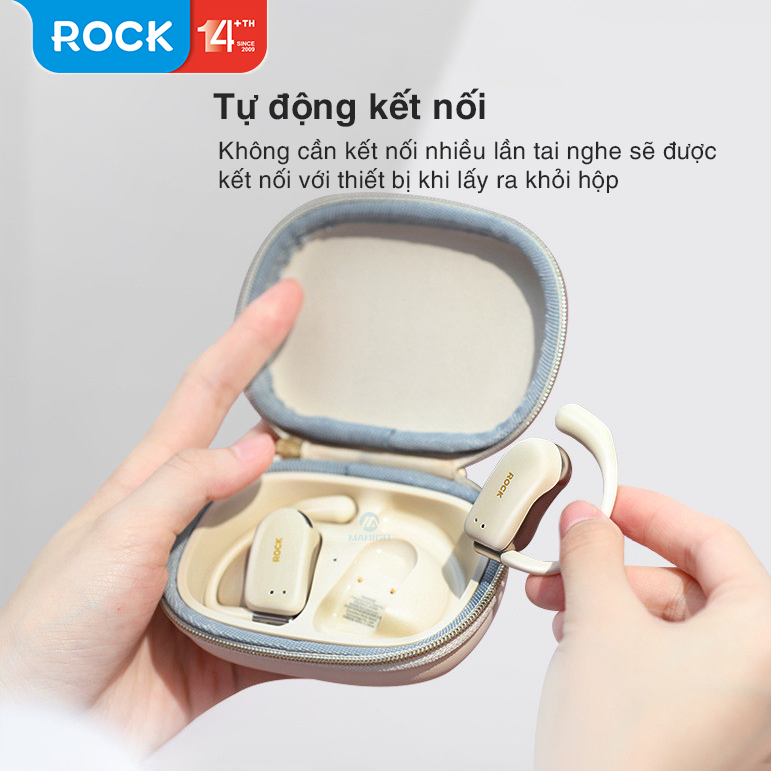 Tai nghe bluetooth không dây kẹp vành tai Rockspace X900 OWS Bluetooth Earphones Hàng chính hãng bảo hành 12 tháng