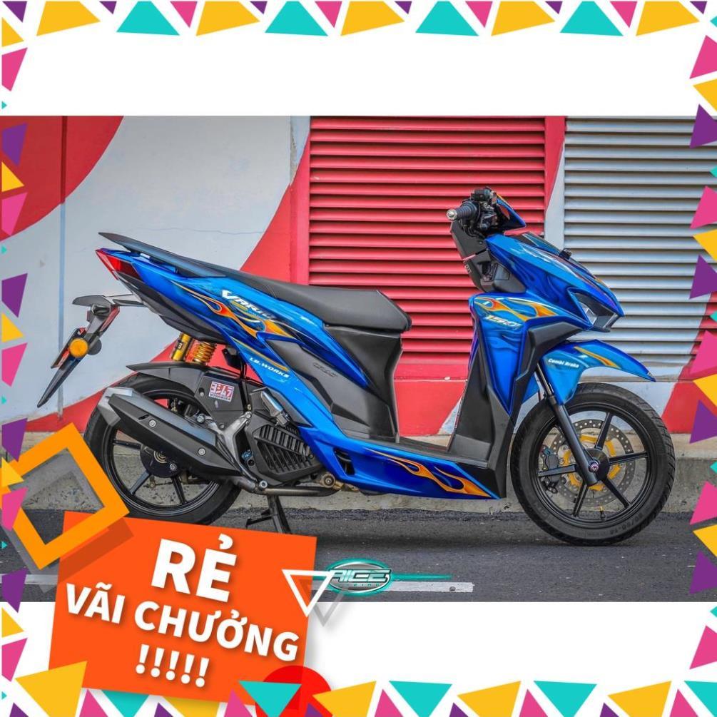 Tem Rời Vario 150 Mẫu Lửa Xanh Đen Vàng