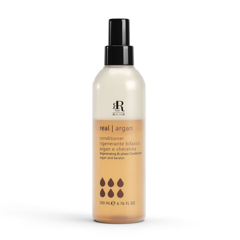 Xịt dưỡng 2 lớp phục hồi tóc Rrline Argan Leave in Conditioner 200ml