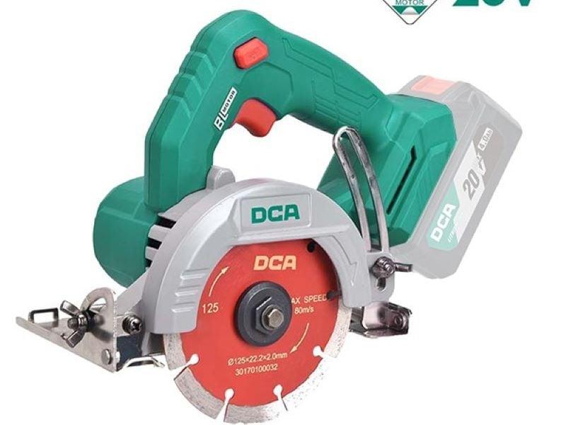 MÁY CẮT ĐÁ KHÔNG CHỔI THAN DÙNG PIN DCA ADZE125Z - HÀNG CHÍNH HÃNG