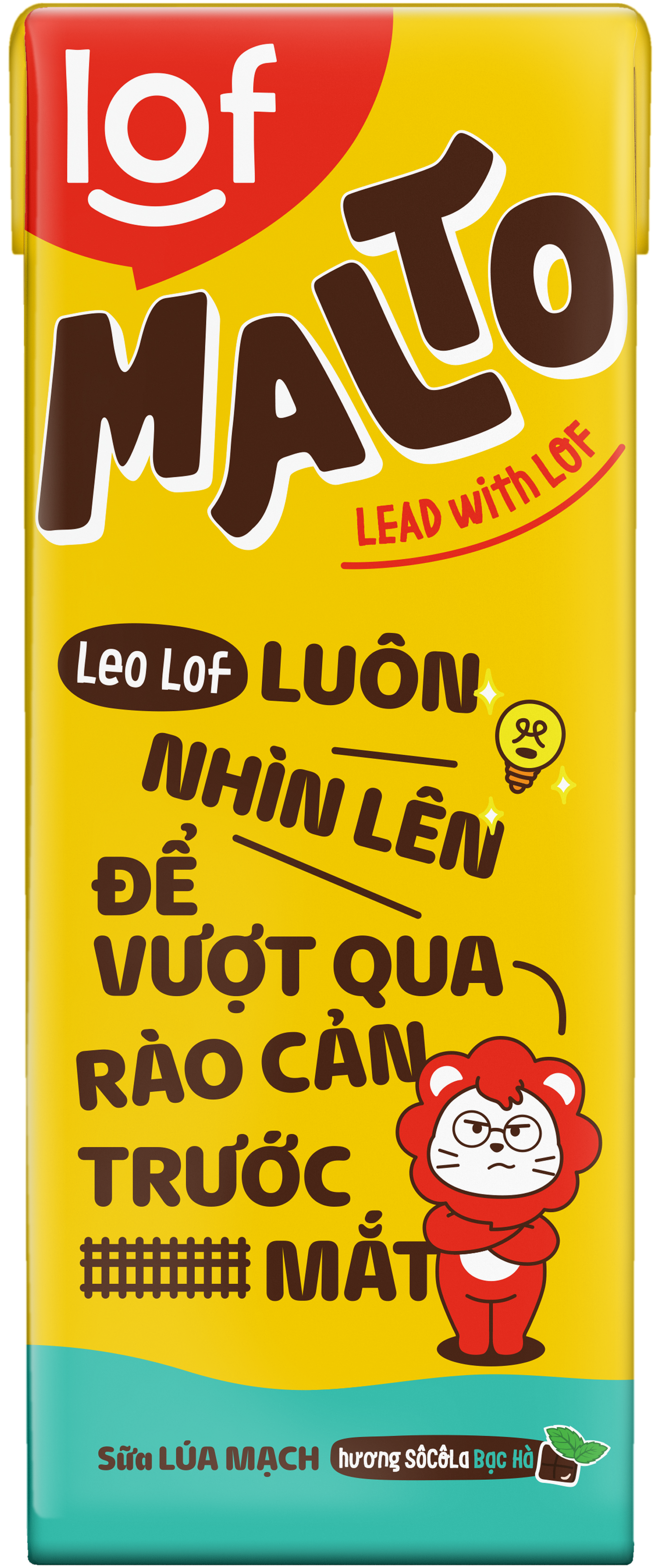 Lof Malto sữa lúa mạch hương SôCôLa bạc hà thùng 48 hộp x 180ml