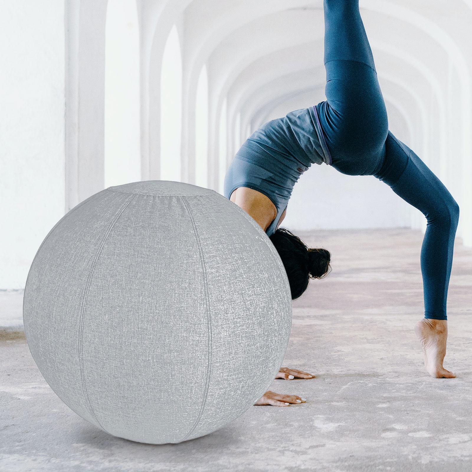 Pilates Yoga Ball Cover, Sitting Balls Cover with Carry Handles, Foldable Balance Ball Cover, Birthing Sitting Balls Chair Protector