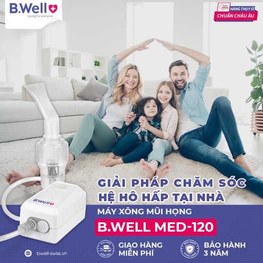 máy xông mũi họng b.well swiss med-120 3