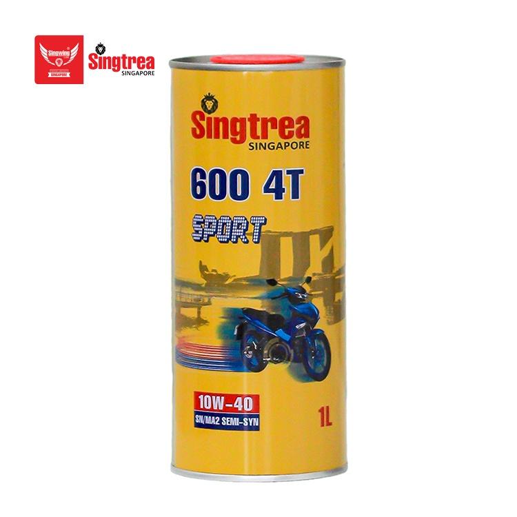 DẦU NHỚT XE MÁY SINGTREA 600 SPORT 4T 10W-40 SN/MA2 1L dành cho xe số