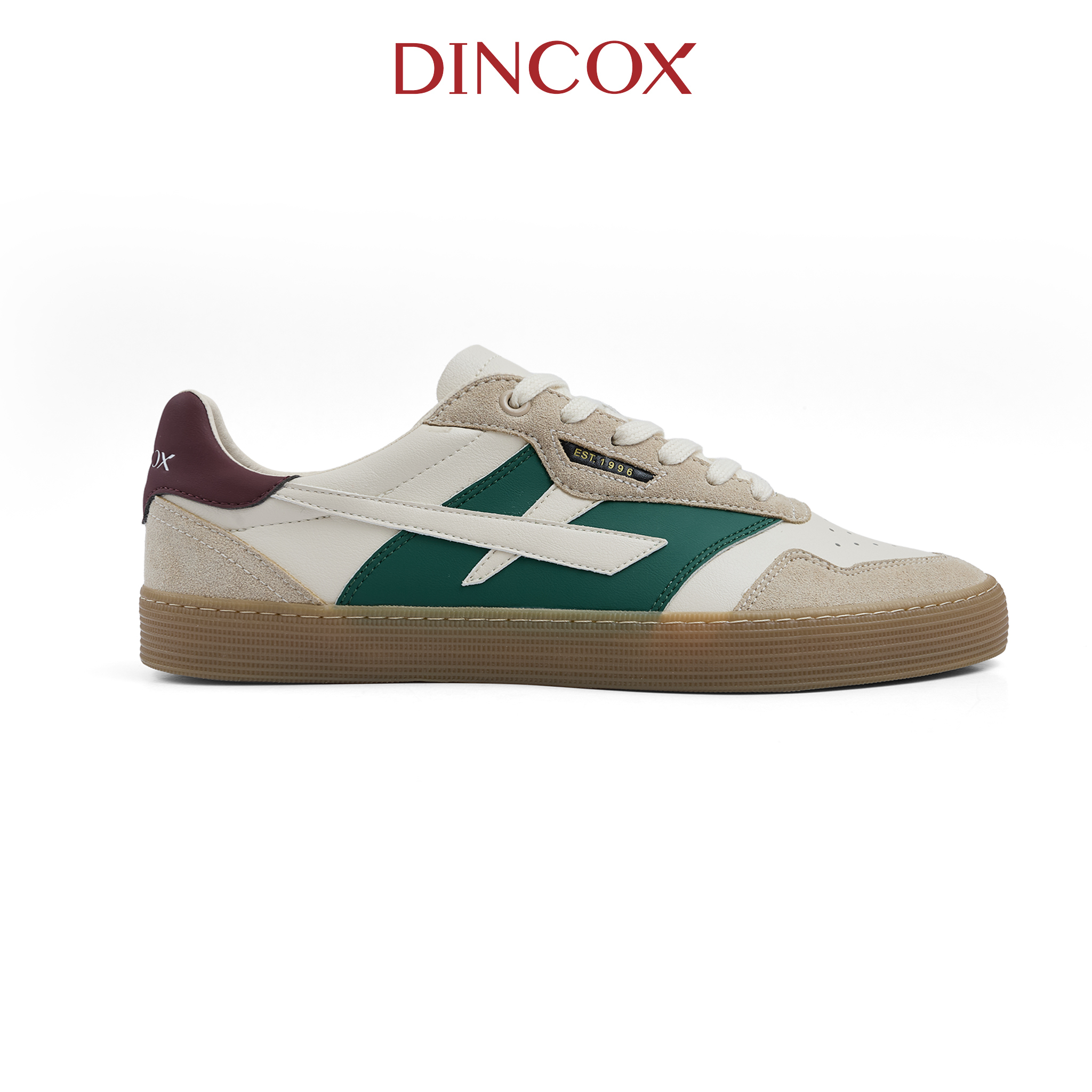 [NEW ARRIVAL] Giày Sneaker Nam Nữ DC48 URBAN MOSS Dincox Shoes Đế Bằng - Da phối Suede Cao Cấp