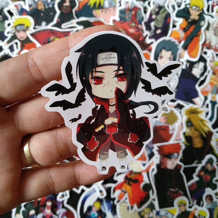 Bộ Sticker dán cao cấp chủ đề NARUTO - Dùng dán Xe, dán mũ bảo hiểm, dán Laptop