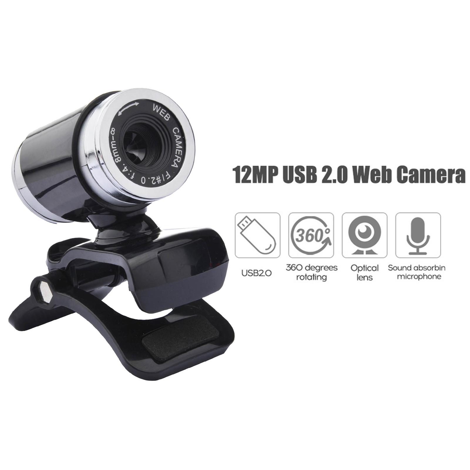 Máy ảnh Web độ nét cao 480P USB 2.0 với đế kẹp micrô 60FPS Không có ổ đĩa cho máy tính xách tay