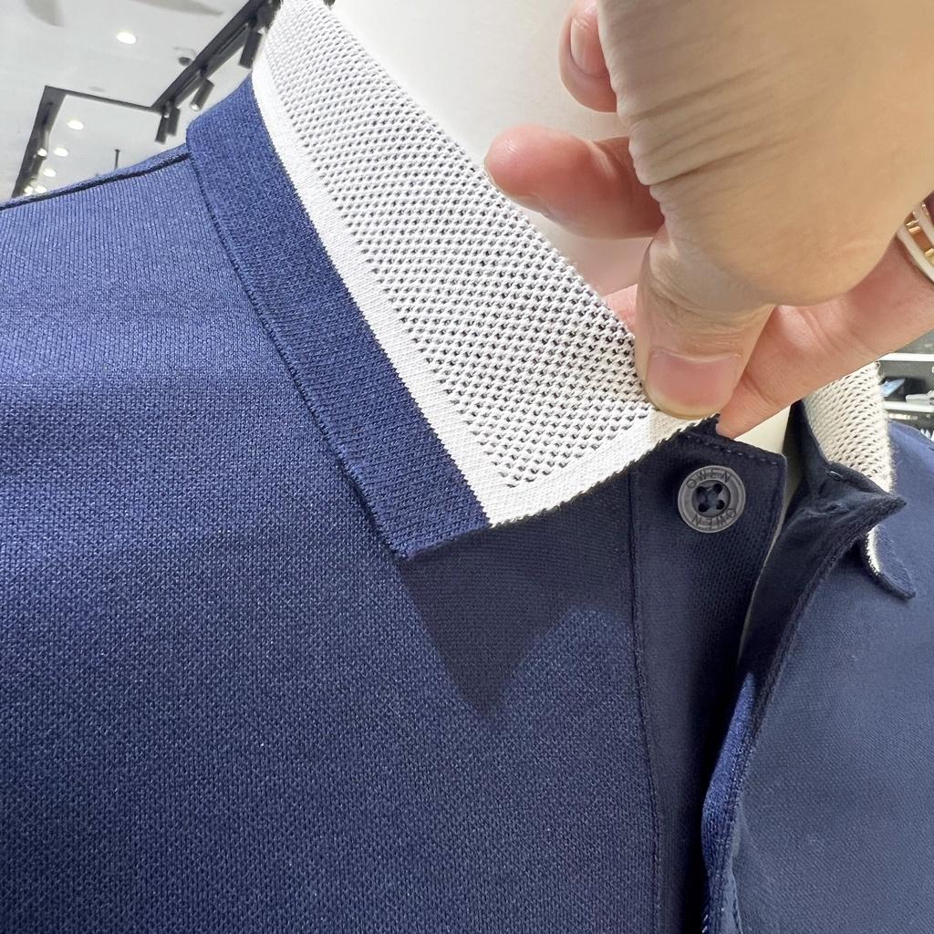 Áo Polo nam Owen xanh navy cao cấp mát lạnh thấm hút mồ hôi APT231406