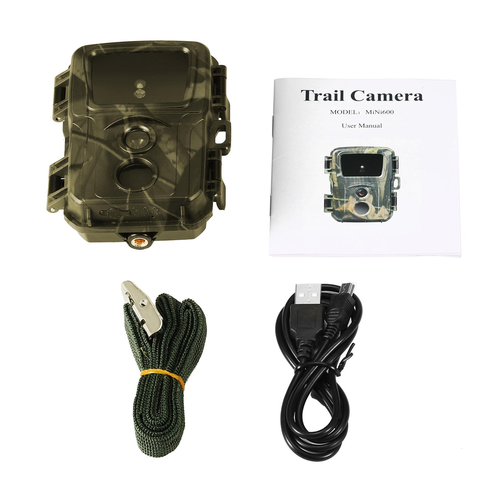 HX600 Trail Camera 16MP 1080P Motion Activated Hunting Camera with 65ft Night Vision Outdoor Wildlife Scouting Camera