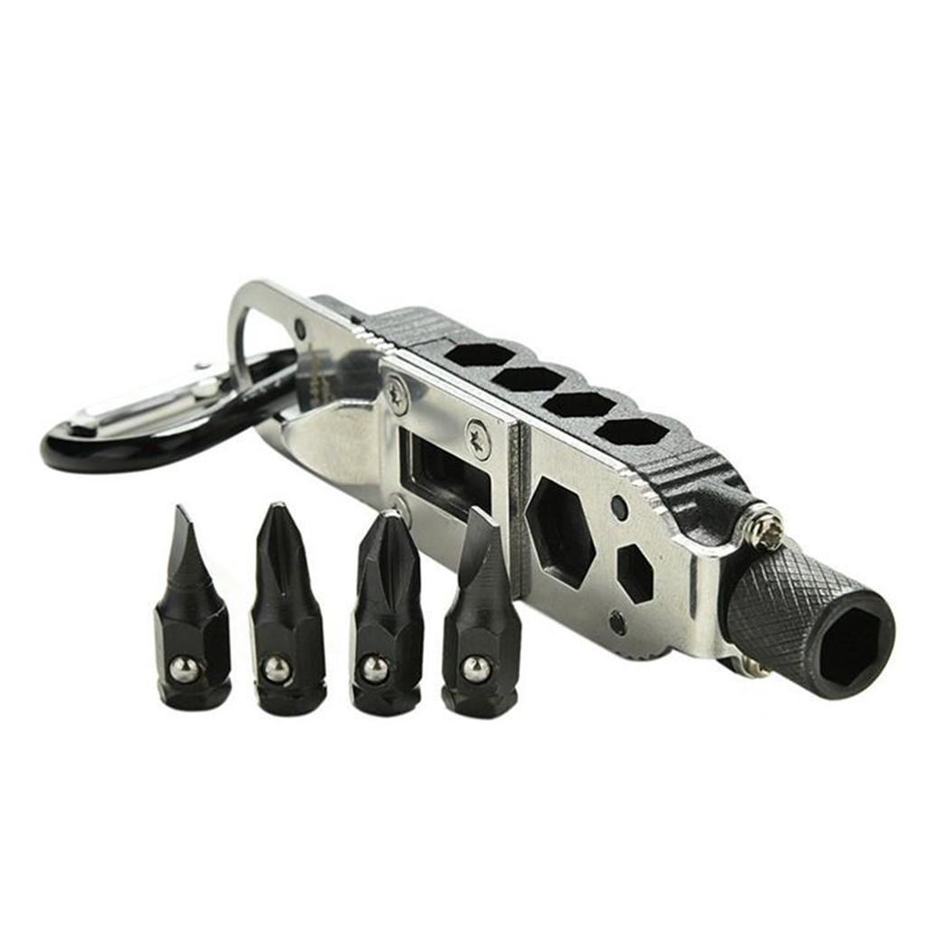 Alloy Multi-Tool Screwdriver Keychain Outdoor Camping Maintenance