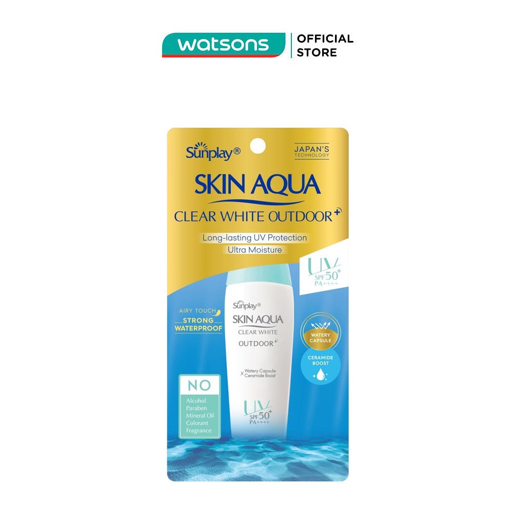 Gel Chống Nắng Dưỡng Da Sunplay Skin Aqua Clear White Outdoor+ Vận Động Mạnh SPF50+ PA++++ 30g