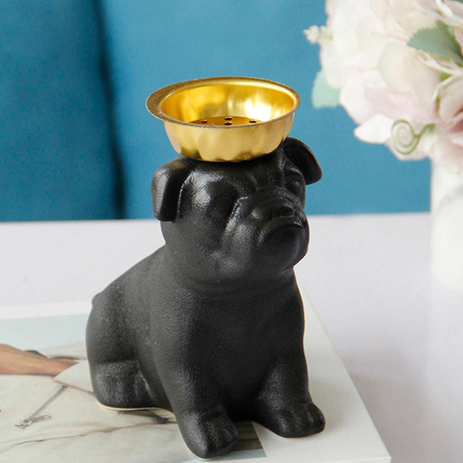 Incense Stick Burner Dog Shape Home Decor Aromatherapy Ornament for Office Desktop