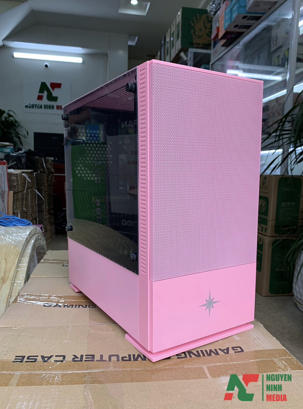 Vỏ Case Máy Tính KENOO ESPORT G562 Pink (Màu Hồng) - Hàng Chính Hãng