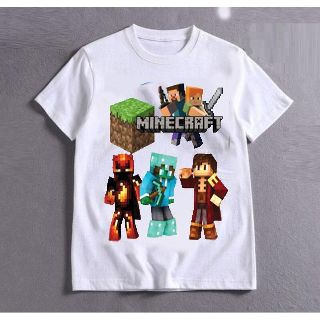 Áo thun Minecraft cho bé trai MM