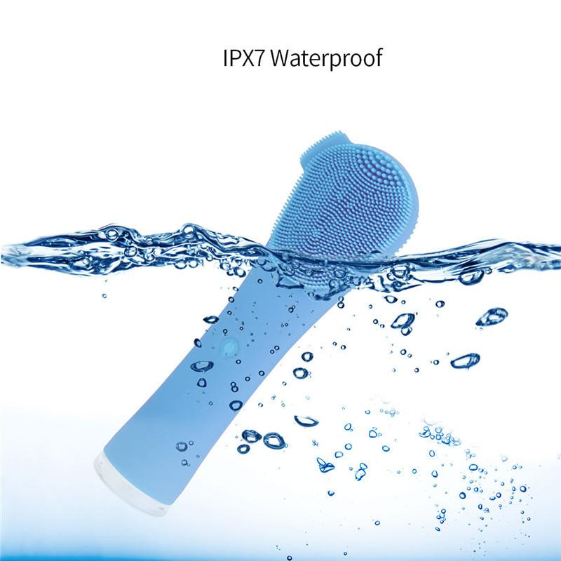 Điện Mini Mặt Chống Nước Rửa Mặt Bàn Chải Silicone Sonic Mặt Bàn Chải Cầm Tay Vệ Sinh Thiết Bị Sạc Lỗ Chân Lông Bụi