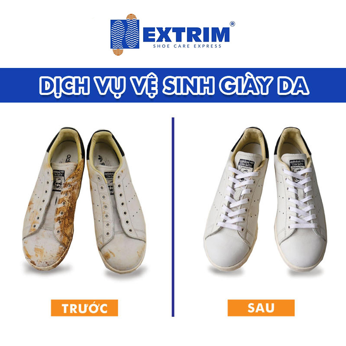 - Vệ sinh giày EXTRIM Tặng 1 chai Nước hoa cho Giày trị giá 199k cho đơn hàng từ 1 triệu