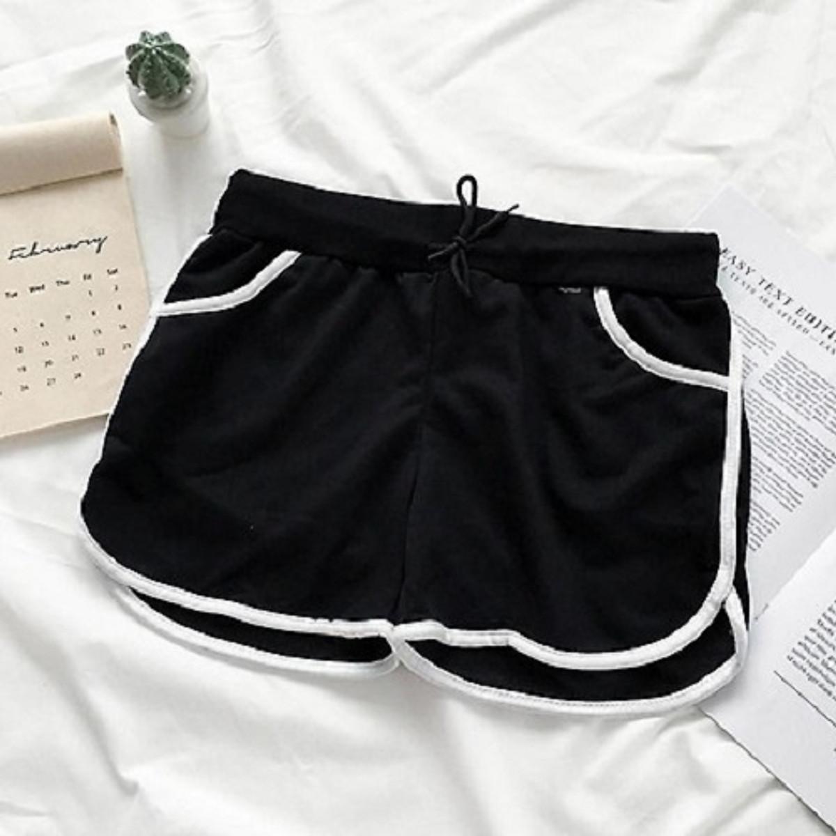 Quần đùi ngắn thể thao chất cotton cho nữ