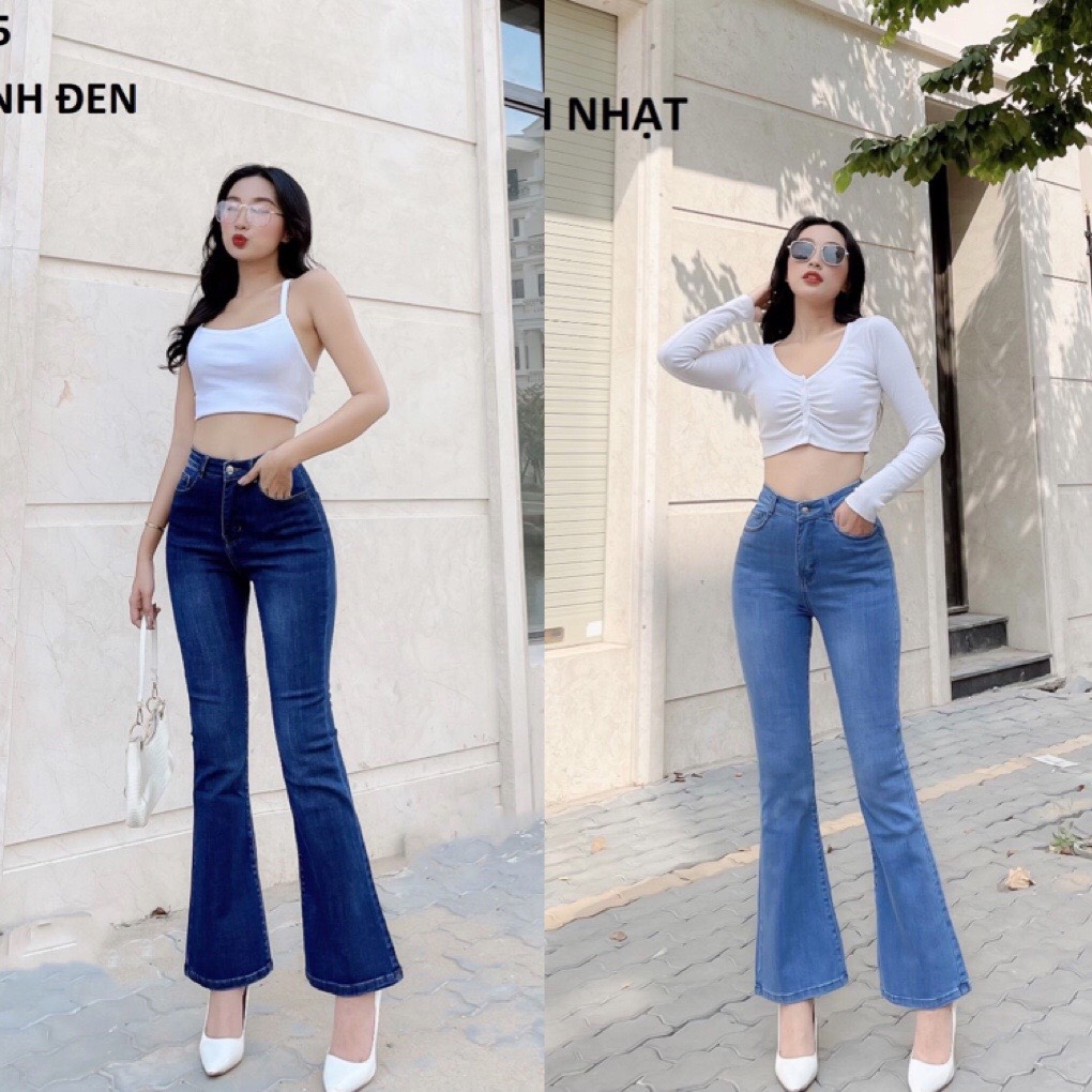 Quần jeans nữ ống loe dài tôn dáng tuyệt đẹp Đẹp Store 257