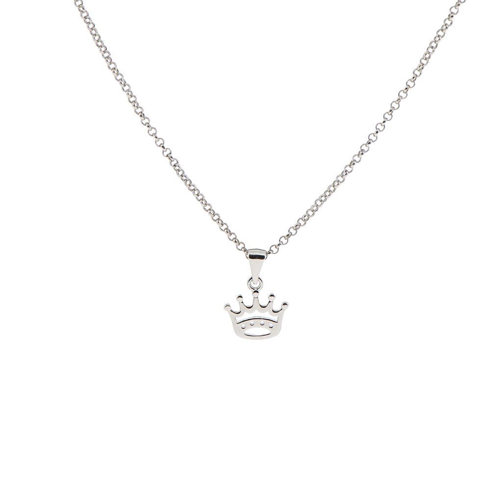 Fashion Women   Crown Tiara Pendant Necklaces Gifts