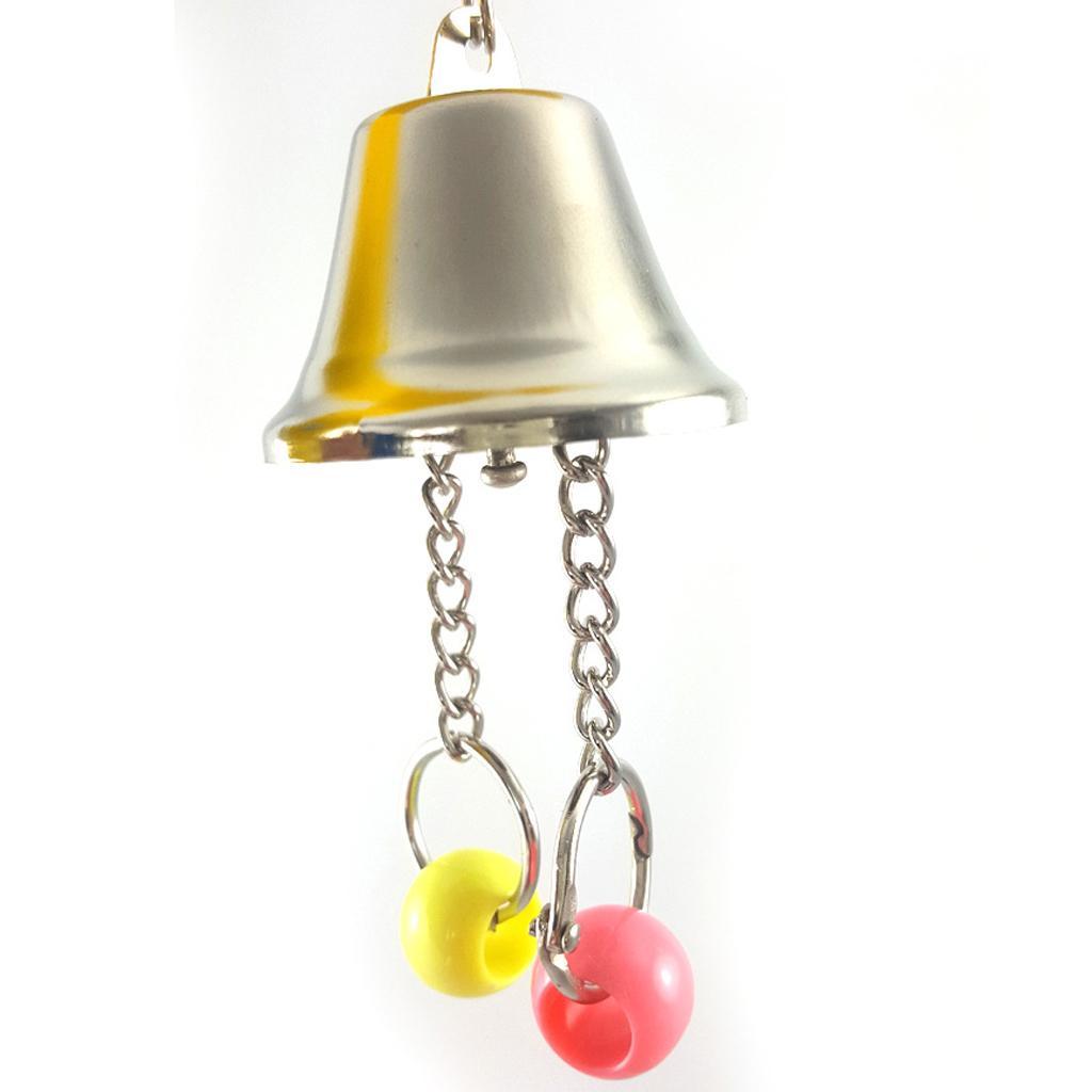 Bird Parrot Toys Bird Chew Toy with Bells Hanging Toy for Parakeet Cockatiel