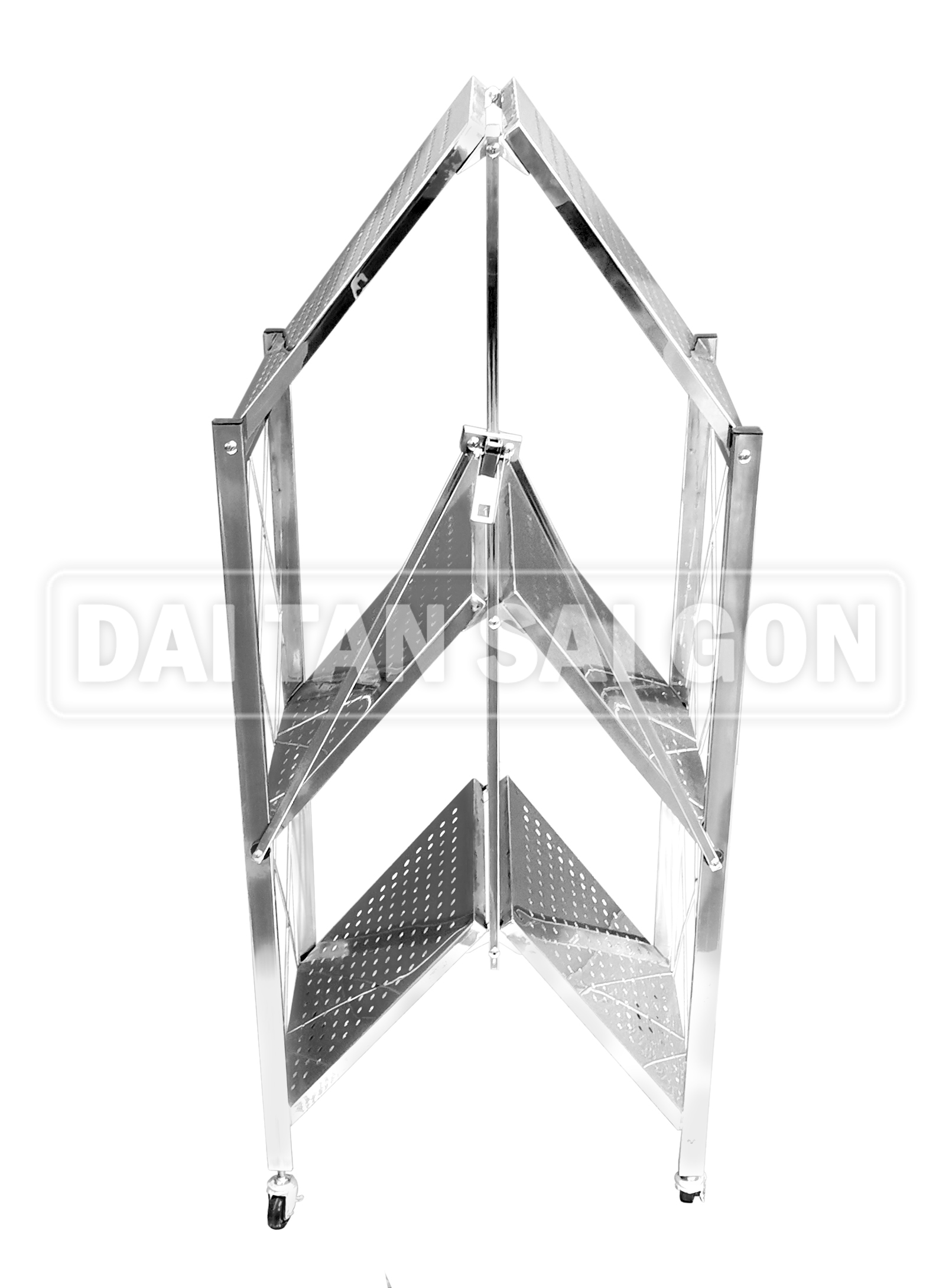 Kệ inox xếp 3 tầng