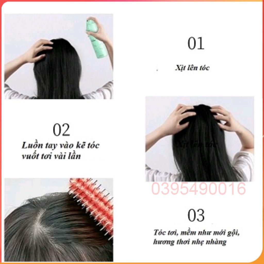 Combo 2 Chai Xịt Gội Đầu Khô 3 Tầng Hương Thơm Giúp Tóc Khô Ráo, Bồng Bềnh Kéo Dài 8 Tiếng