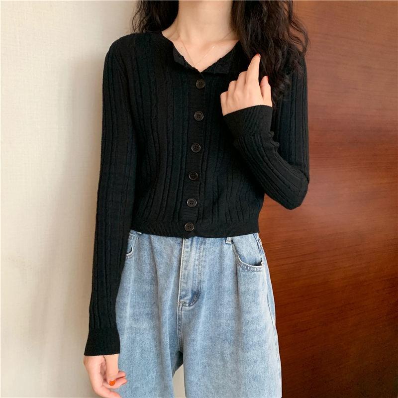 MS375 Áo len nữ vặn thừng cổ tròn