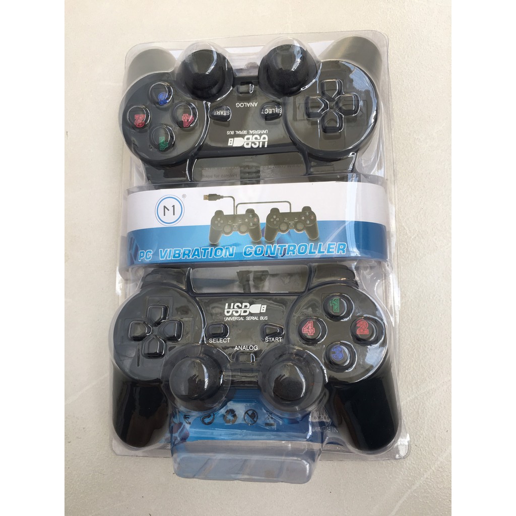 TAY CẦM CHƠI GAME Game pad ĐÔI EW-2008D có rung