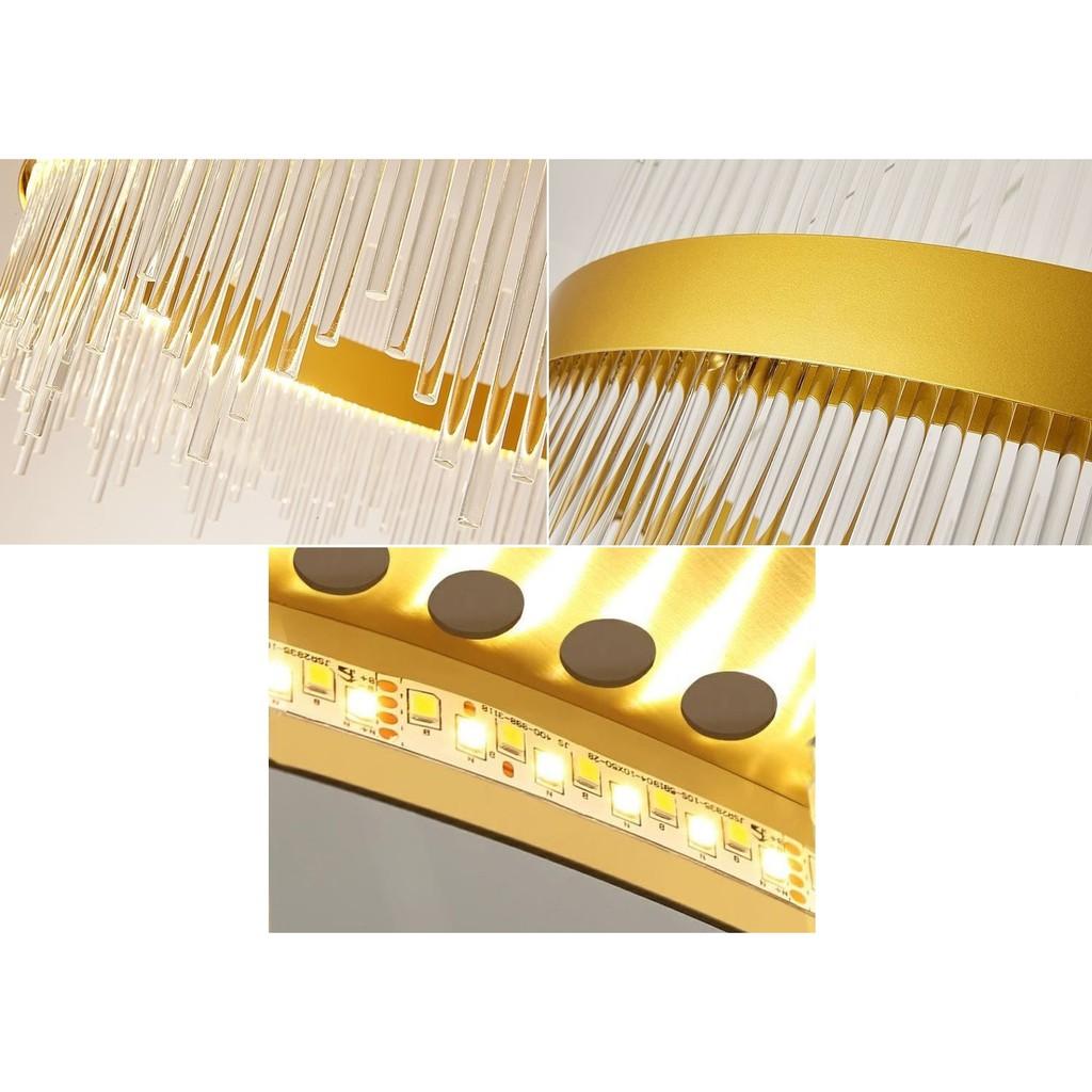 Đèn thả mâm PORT phong cách tinh tế trang trí nội thất hiện đại với 3 chế độ ánh sáng.