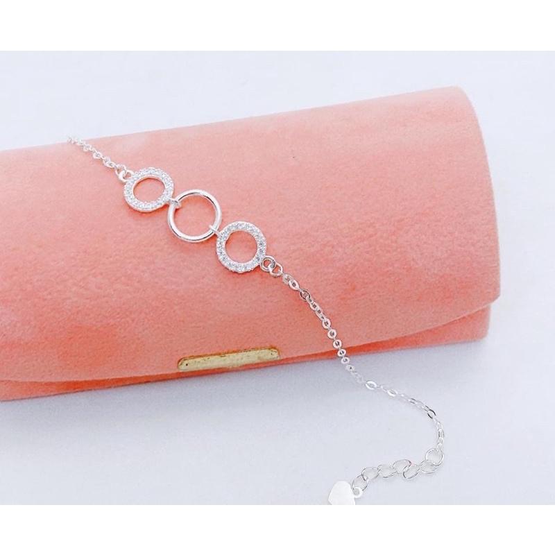 Lắc tay bạc nữ đơn giản, nhẹ nhàng bạc ta, giá tận xưởng -Bạc npj