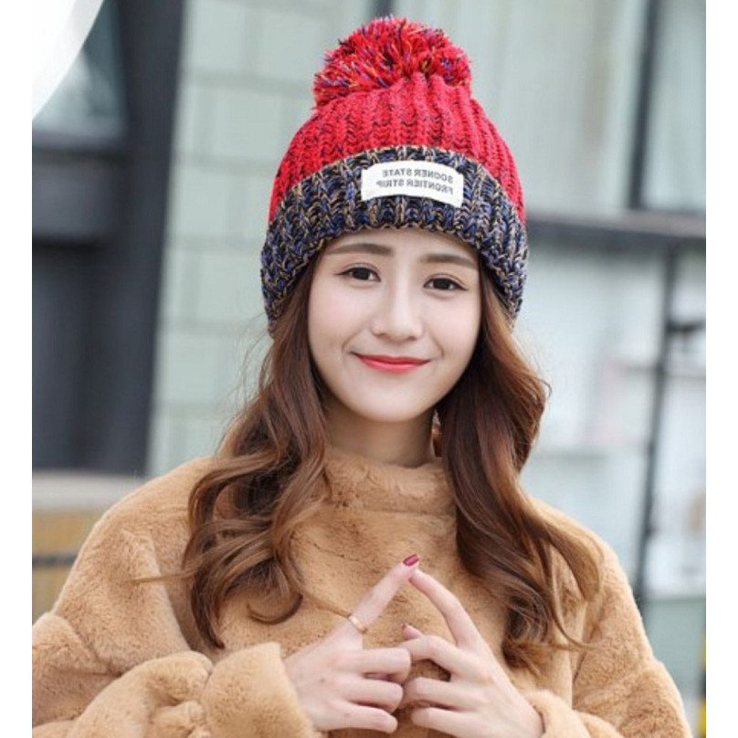 Mũ Len Nữ Nón Len Nữ slightly thời trang Hàn Quốc - DONA21012102