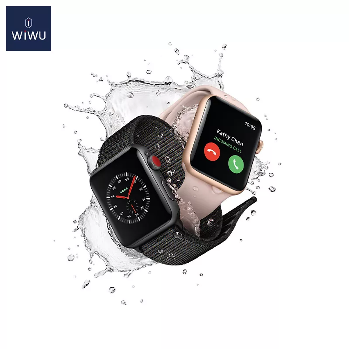 Bộ 2 miếng dán màn hình kính cường lực Full 3D cho iWatch 41mm hiệu WIWU iVista Chống va đập, vát cạnh 2.5D, hạn chế vân tay - hàng nhập khẩu