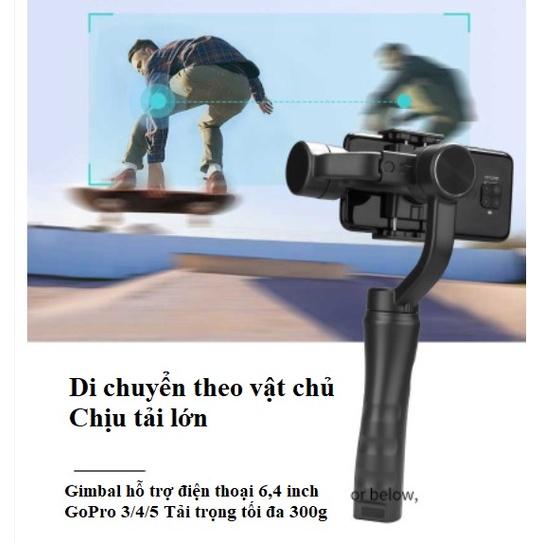 Gậy chống rung Gimbal F6 360 độ - Gimbal Chống Rung Cho Điện Thoại 3 Trục - Chống Rung Quay Vlog, Live stream, quay phim