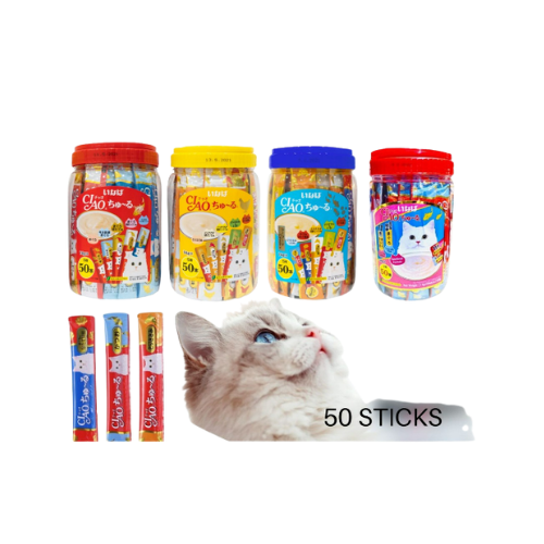 Súp thưởng/Snack thức ăn cho mèo Ciao 50 thanh - mix 5 vị cá