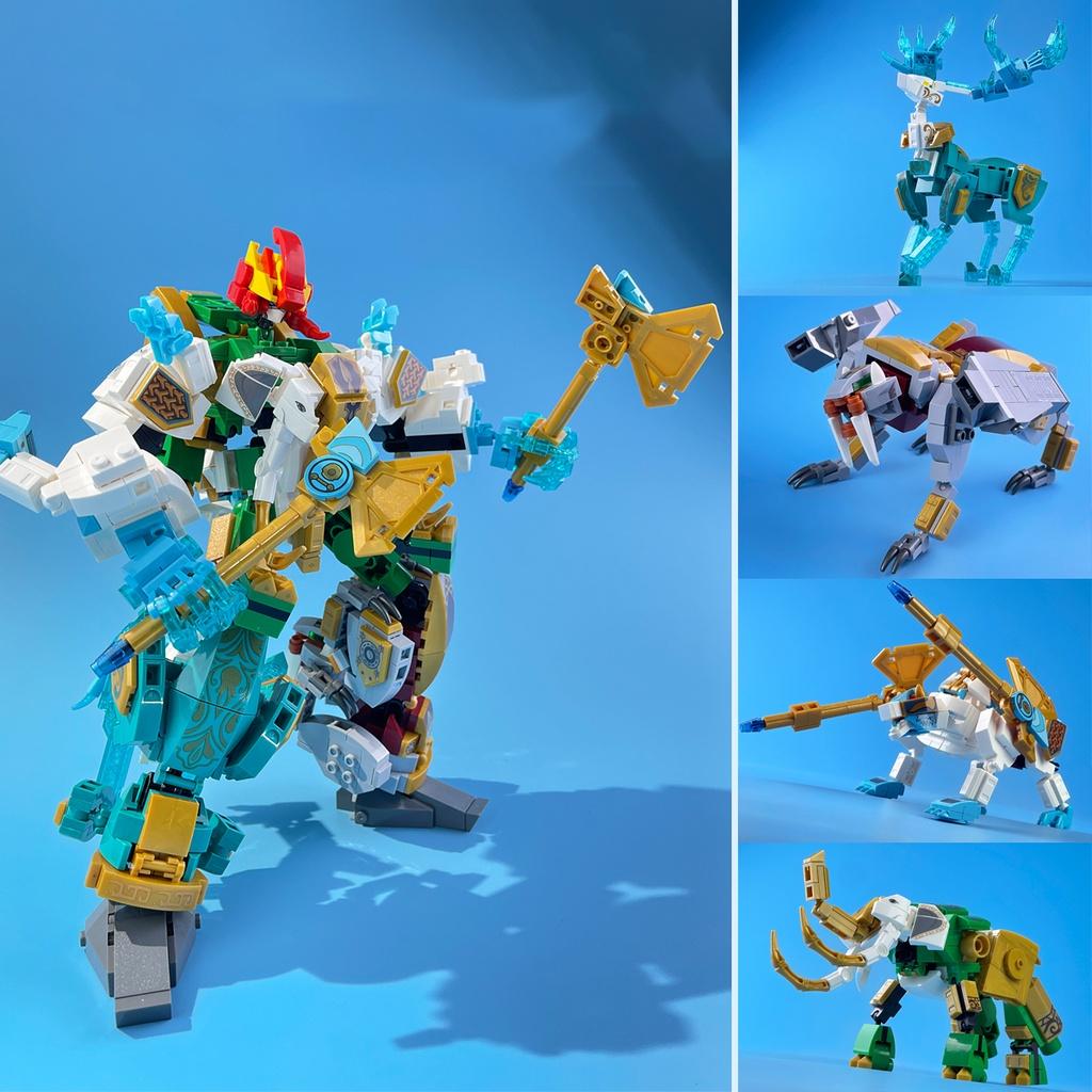 Đồ chơi Lắp ráp Robot thần thoại Thor, Sembo Block 103258-41 Xếp hình thông minh, Mô hình Robot siêu nhân