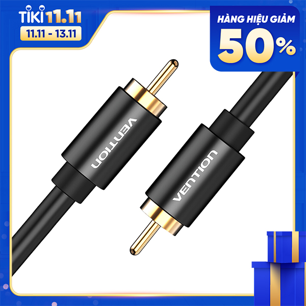 Vention RCA Coaxial Audio Video Cable RCA Male To Male Coaxial Audio Cable SPDIF Audio Amplifier Audio Video Cable Metal