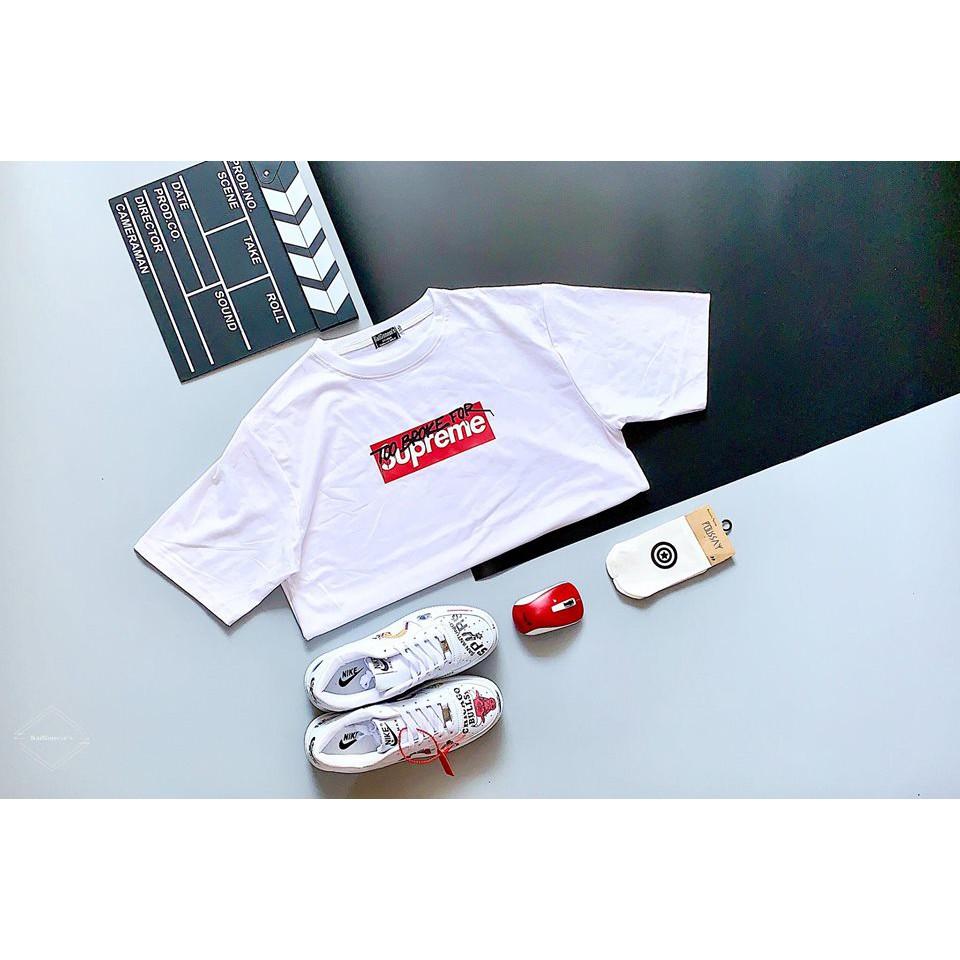Áo Thun Nam Nữ Supreme Tay Lỡ Unisex
