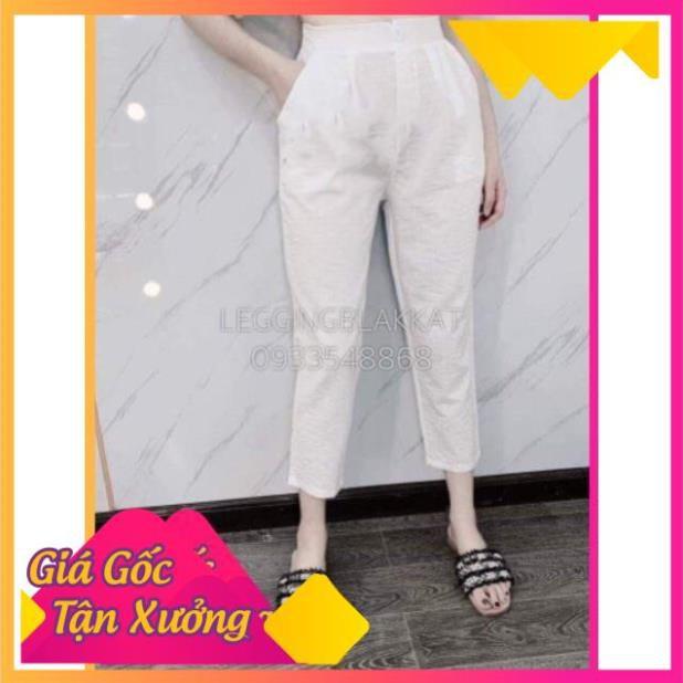 Quần baggy khuy trước chun sau khóa thật chất đũi nhẹ mát thời trang Banamo Fashion, baggy đũi khuy trước chun sau 821