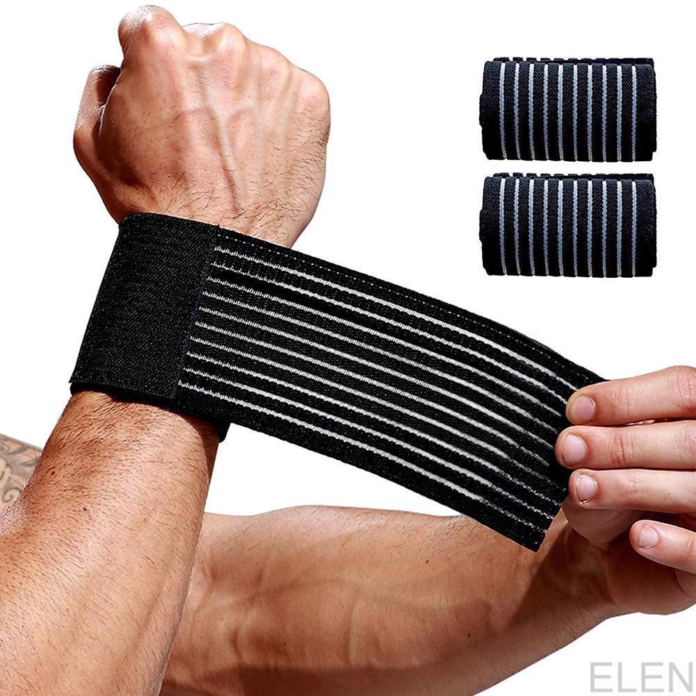 2 Pcs Wrist Brace Wrist Wraps for Men and Women Hand Support Bands Wristband for Weightlifting Golf Tennis Fitness ELEN