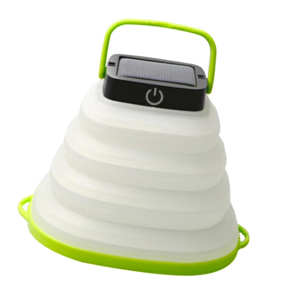 Camping Lantern Solar Rechargeable Lights with Solar Panel & USB Charging Cable, Adjustable Brightness Emergency Light for Hiking/Camping/Hurricane