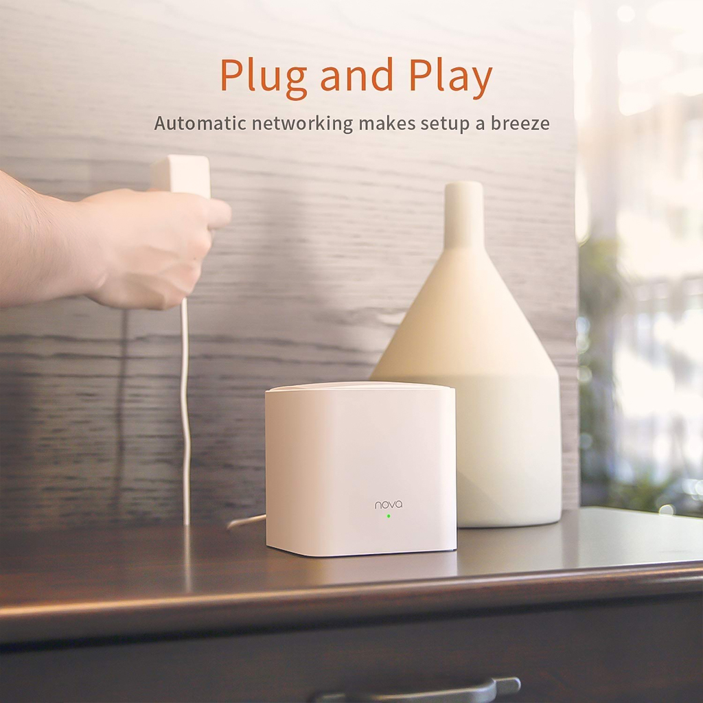 Hệ thống Wifi Nova Mesh cho gia đình Tenda MW5G Chuẩn AC 1200Mbps 3 pack - Hàng Nhập Khẩu