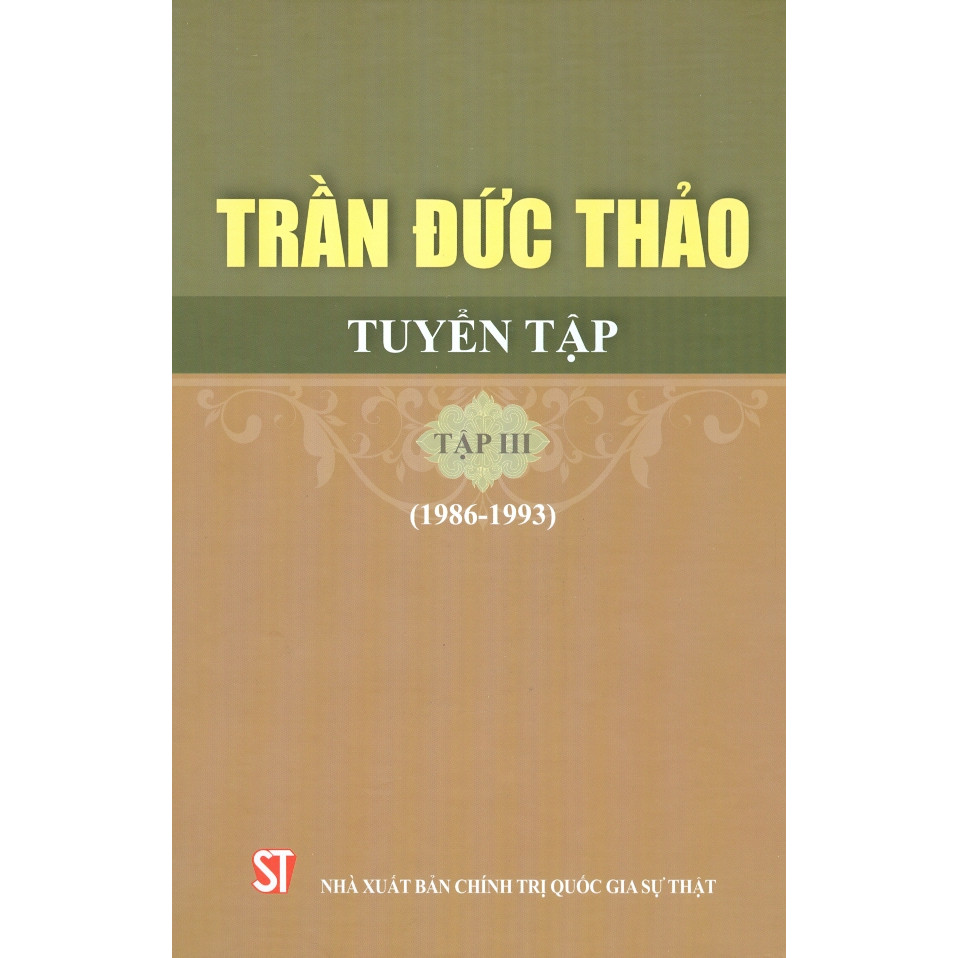 Trần Đức Thảo Tuyển Tập, Tập III (1986-1993)